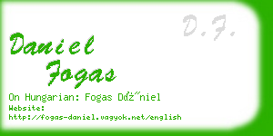 daniel fogas business card